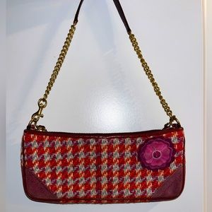 Coach Vintage Hamptons Houndstooth Demi Shoulder Bag